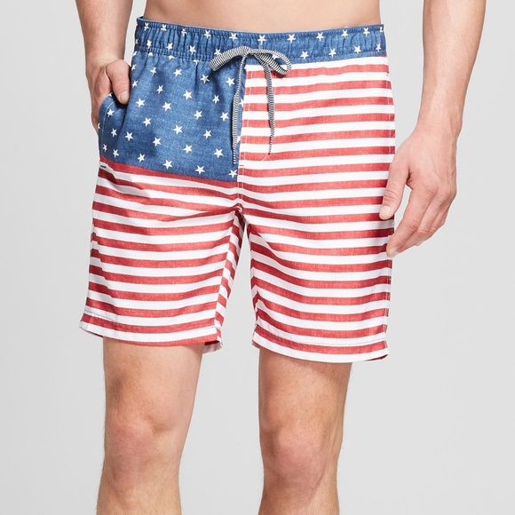 Goodfellow & Co Other - 7.5" American Flag Thirteenth Board Shorts XXL